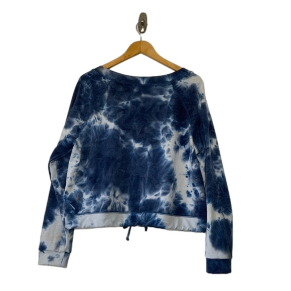 Oli I VIV Tie-Dye Crew Neck Sweat Shirt. Blue and White. Size Large. - Picture 2 of 6